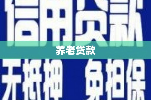 拉孜养老贷款