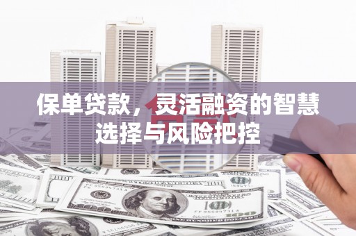 拉孜保单贷款，灵活融资的智慧选择与风险把控