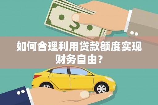 拉孜如何合理利用贷款额度实现财务自由？