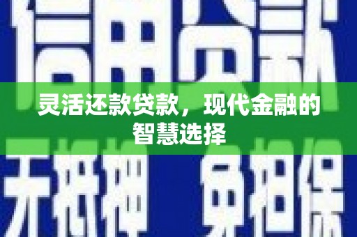 拉孜灵活还款贷款，现代金融的智慧选择