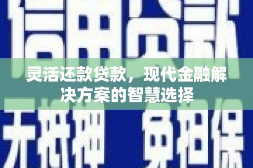 拉孜灵活还款贷款，现代金融解决方案的智慧选择