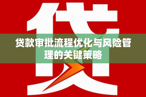 拉孜贷款审批流程优化与风险管理的关键策略