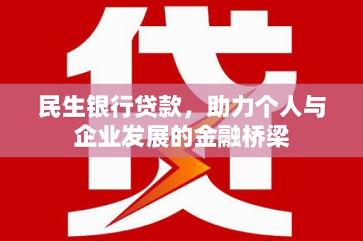 拉孜民生银行贷款，助力个人与企业发展的金融桥梁