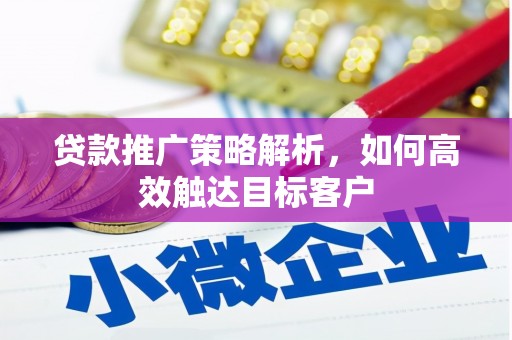 拉孜贷款推广策略解析，如何高效触达目标客户