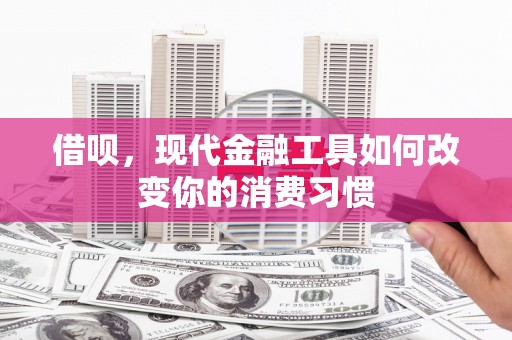 拉孜借呗，现代金融工具如何改变你的消费习惯
