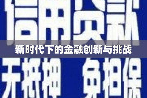 拉孜新时代下的金融创新与挑战